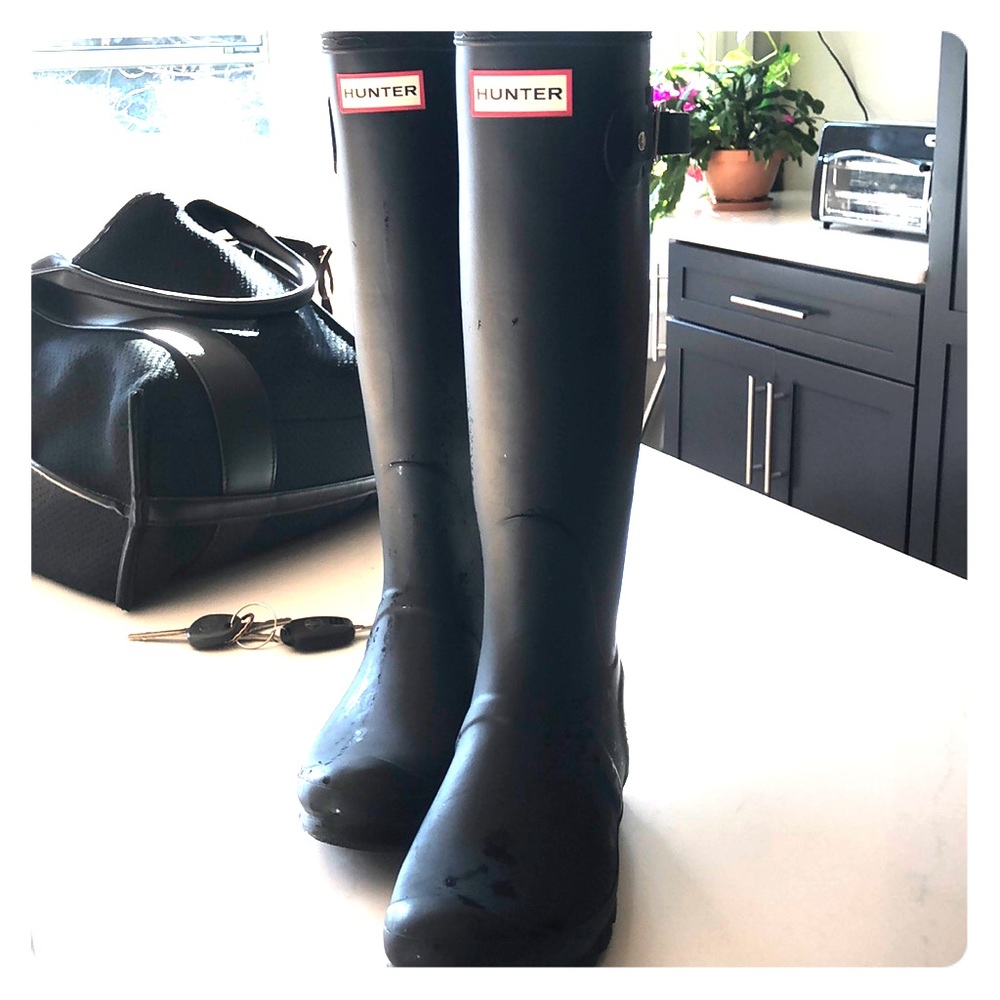 Original Black Adjustable Hunter Boots